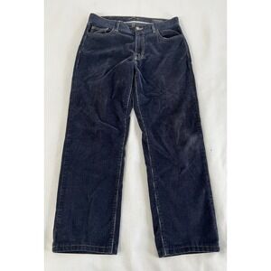 Scott Barber Mens Blue Corduroy‎ Italy Made Straight Pants 34x27